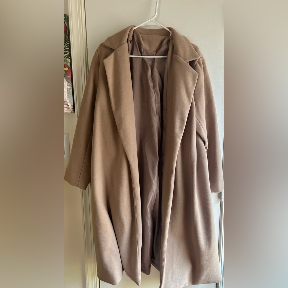 Faux Satin lined peacoat